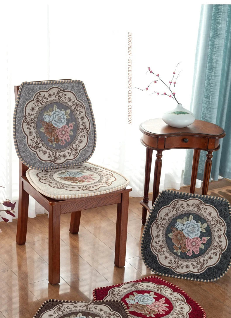 U-förmige Memory-Schaum-Sitzkissen – Blumenmuster 42x44cm