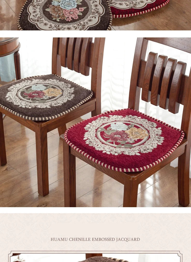 U-förmige Memory-Schaum-Sitzkissen – Blumenmuster 42x44cm