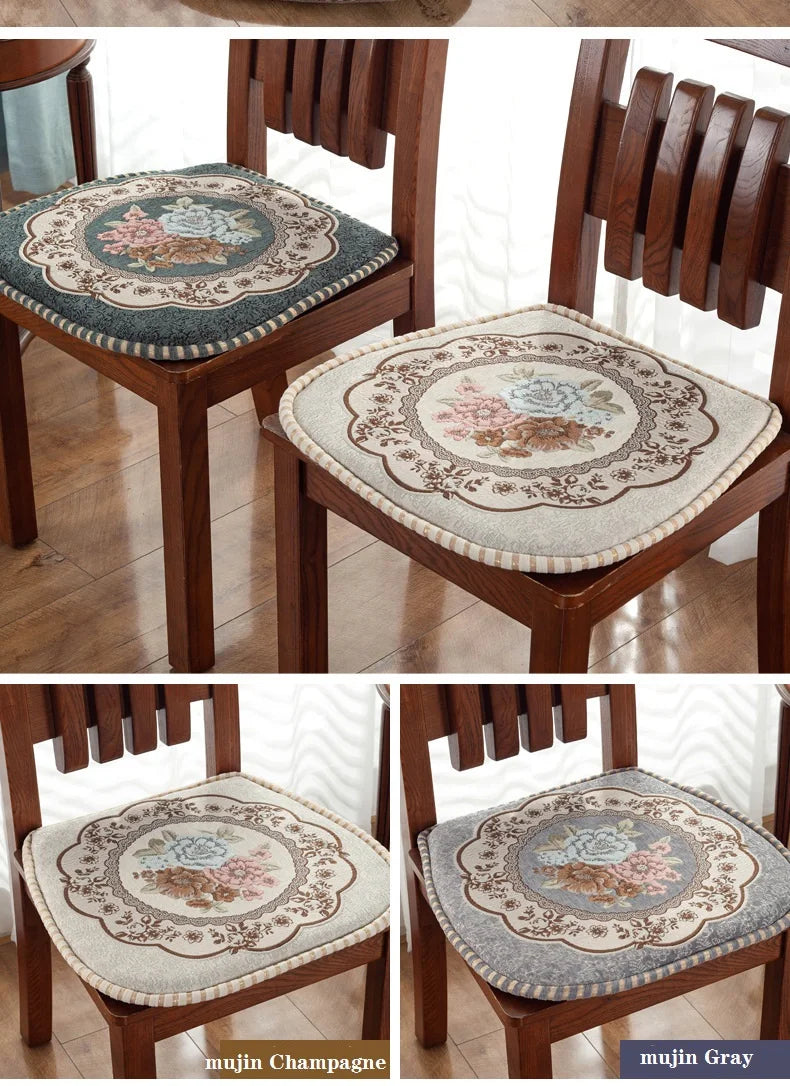 U-förmige Memory-Schaum-Sitzkissen – Blumenmuster 42x44cm