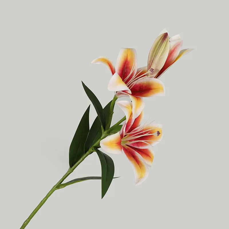 Künstliche Lilienblumen – Europäisches Seidendesign – Für Wohn-Deko