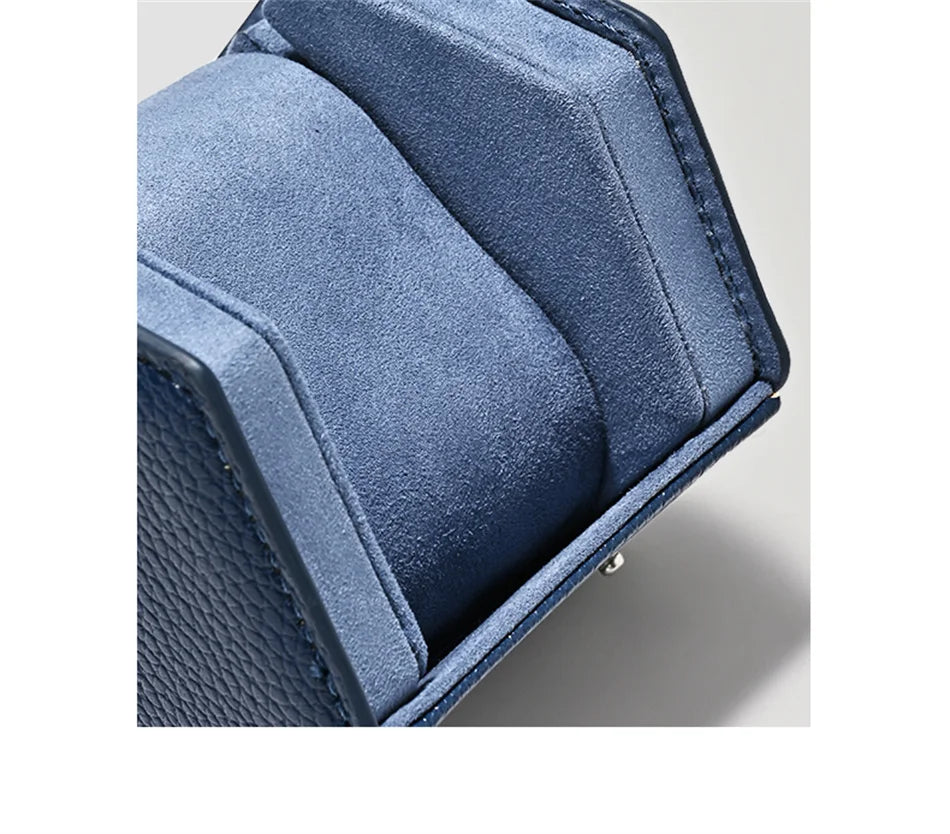 Uhrenbox Organizer – PU Leder, Hexagonal, Reisegrösse