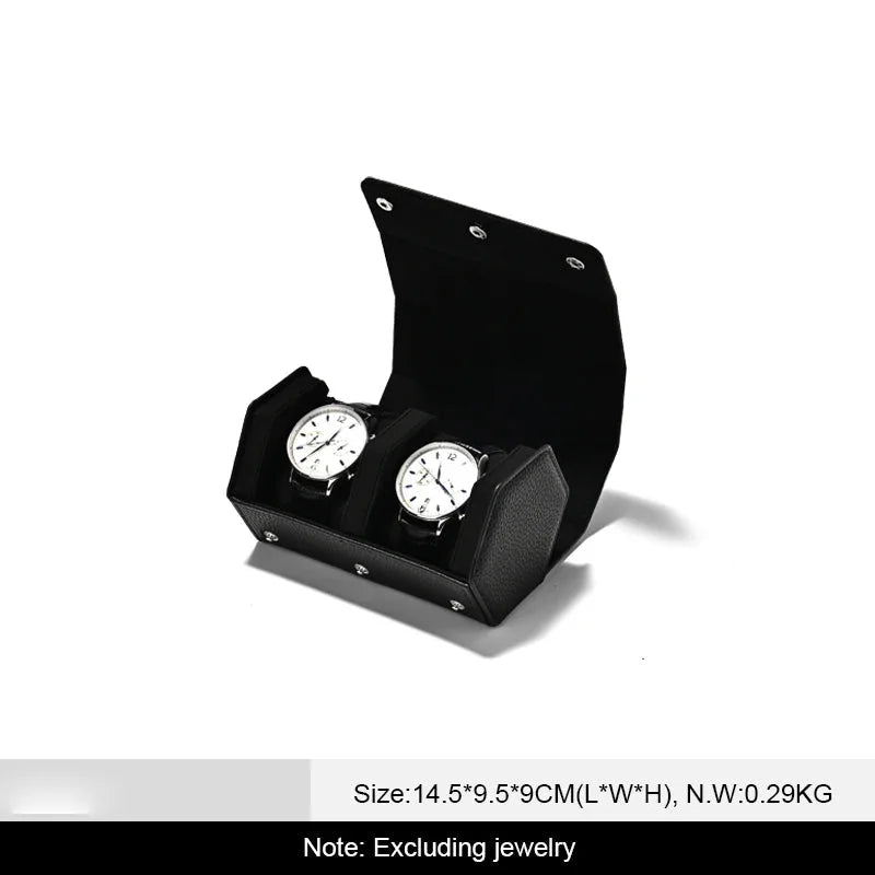 Uhrenbox Organizer – PU Leder, Hexagonal, Reisegrösse