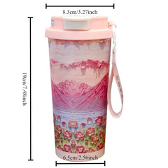 Vakuumflasche – Edelstahl – Tragbar, 530ml