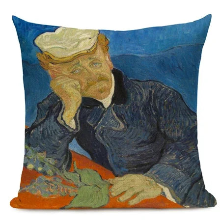 Van Gogh Dekokissenbezug – Leinen Design – Versch. Grössen