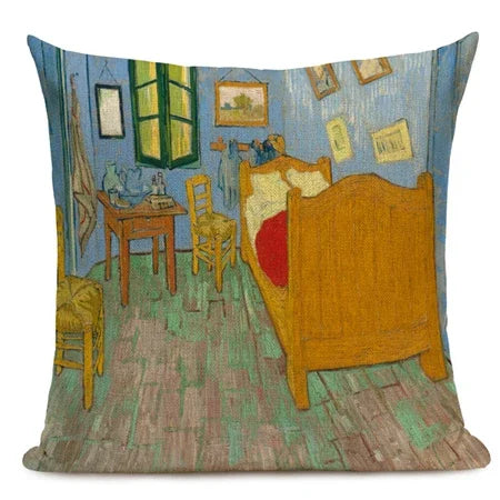 Van Gogh Dekokissenbezug – Leinen Design – Versch. Grössen