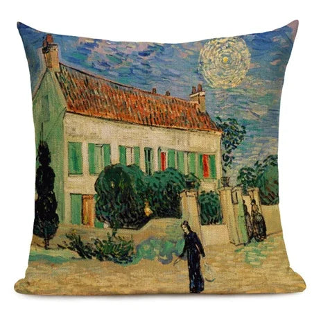 Van Gogh Dekokissenbezug – Leinen Design – Versch. Grössen