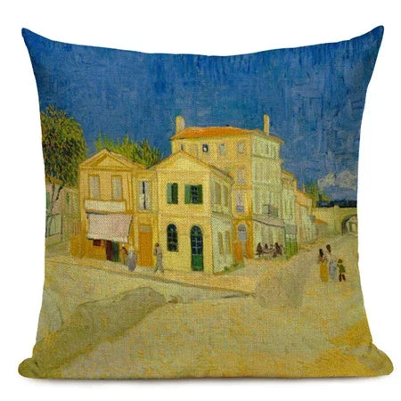 Van Gogh Dekokissenbezug – Leinen Design – Versch. Grössen