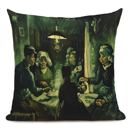 Van Gogh Dekokissenbezug – Leinen Design – Versch. Grössen