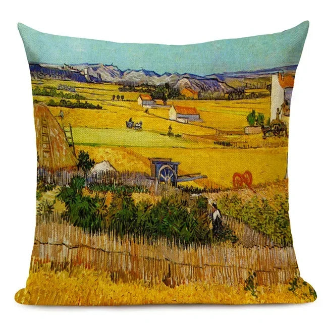 Van Gogh Dekokissenbezug – Leinen Design – Versch. Grössen