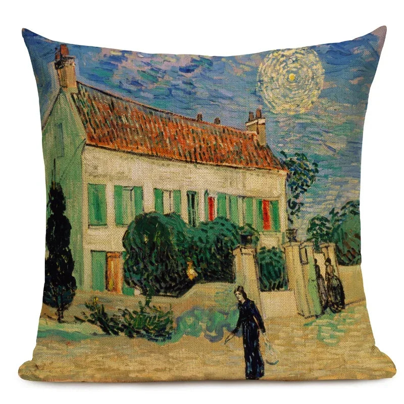 Van Gogh Dekokissenbezug – Leinen Design – Versch. Grössen