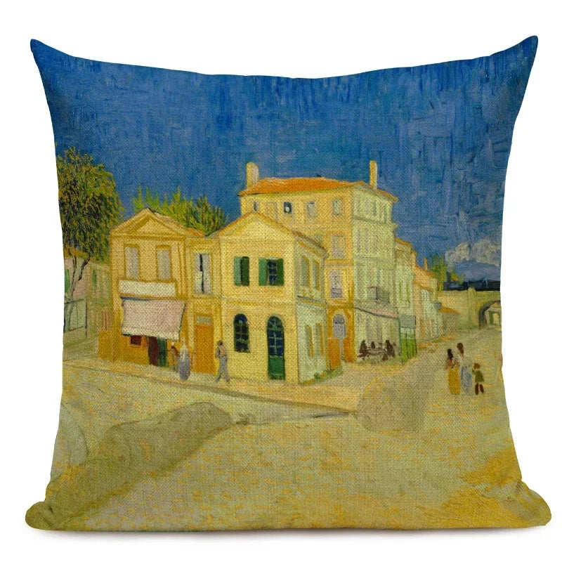 Van Gogh Dekokissenbezug – Leinen Design – Versch. Grössen