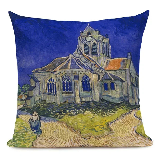 Van Gogh Dekokissenbezug – Leinen Design – Versch. Grössen