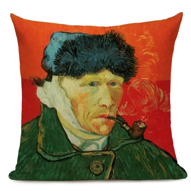 Van Gogh Dekokissenbezug – Leinen Design – Versch. Grössen