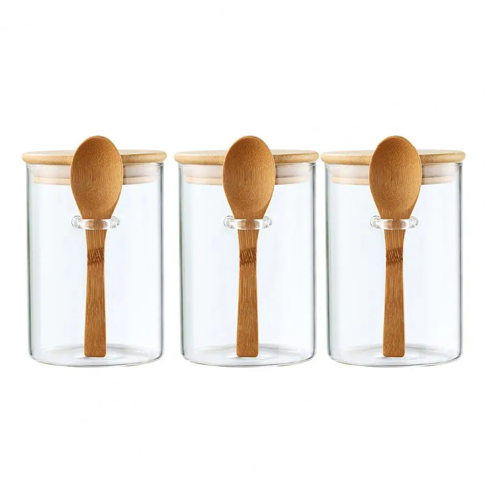 Versiegeltes Glasgefäss – Glas & Holz – Für Küche