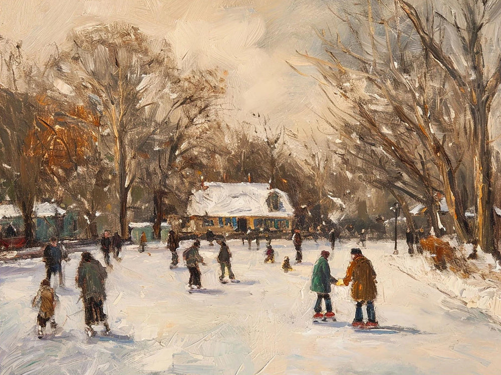 Viktorianisches Leinwandporträt ungerahmt, 50x70 cm, Retro-Stil für Wohnzimmer