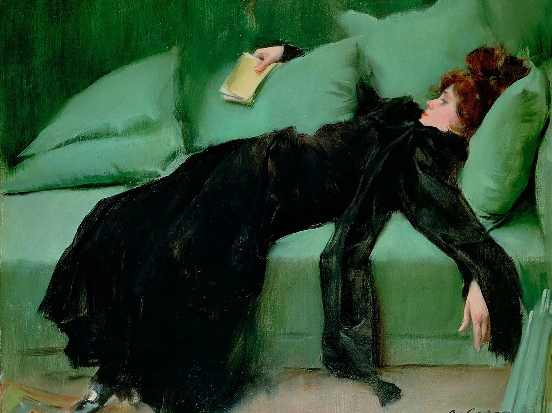 Viktorianisches Leinwandporträt auf ungerahmter Leinwand, Retro Stil, Grösse: 50x70 cm