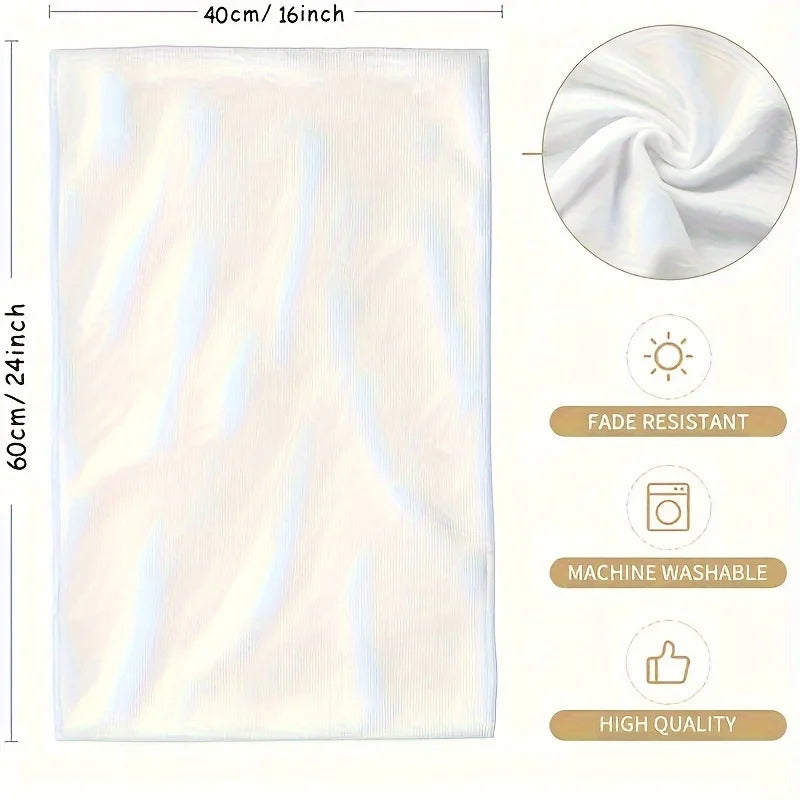 Vintage Blumen Küchentücher – Weiches Polyester, 24x16