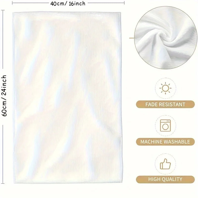 Vintage Blumen Küchentücher – Weiches Polyester, 24x16