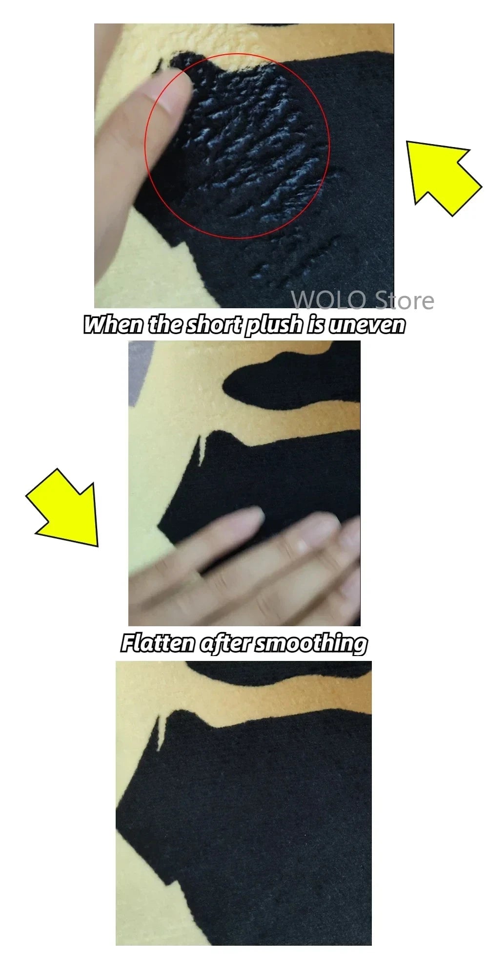 Vintage Blumen Teppich – Polyester Wellenmuster – 70x160cm