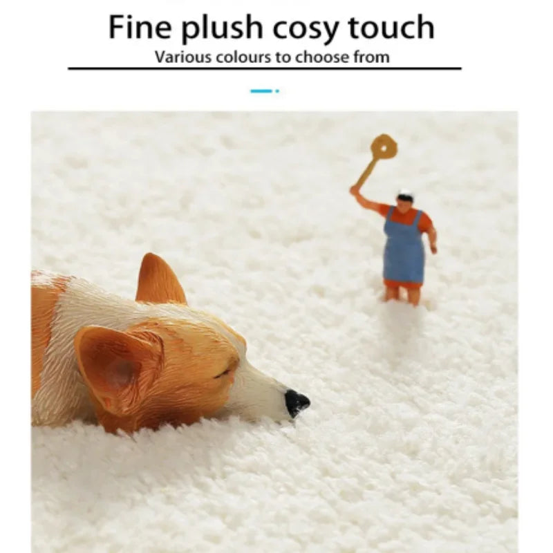 Vintage Blumen Teppich – Polyester Wellenmuster – 70x160cm