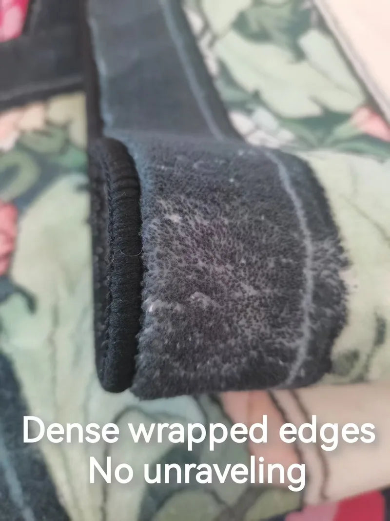 Vintage Blumen Teppich – Polyester Wellenmuster – 70x160cm