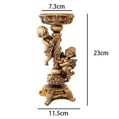 Vintage Engel Rahmen – Roter Samt Harz Design