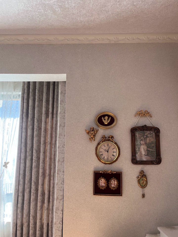 Vintage Engel Rahmen – Roter Samt Harz Design