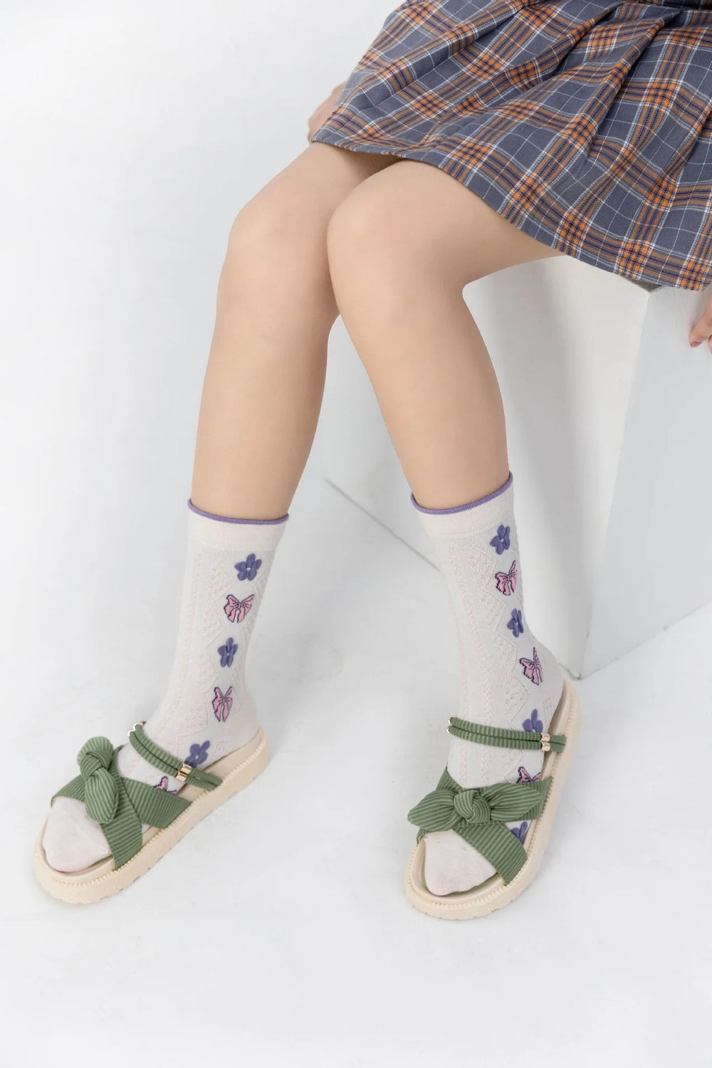 Vintage Floral Socken – Retro Harajuku Stil – Atmungsaktive Baumwolle