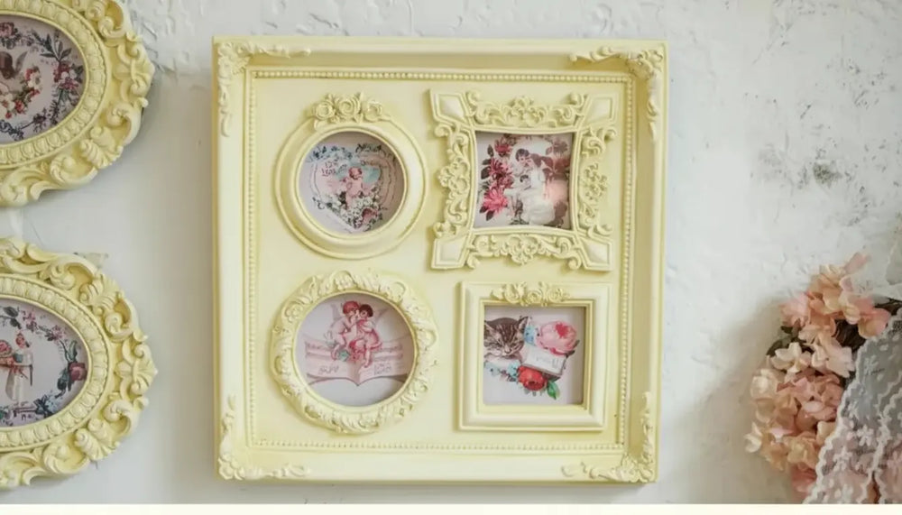 Vintage Fotorahmen aus Harz – Unregelmässiges Design