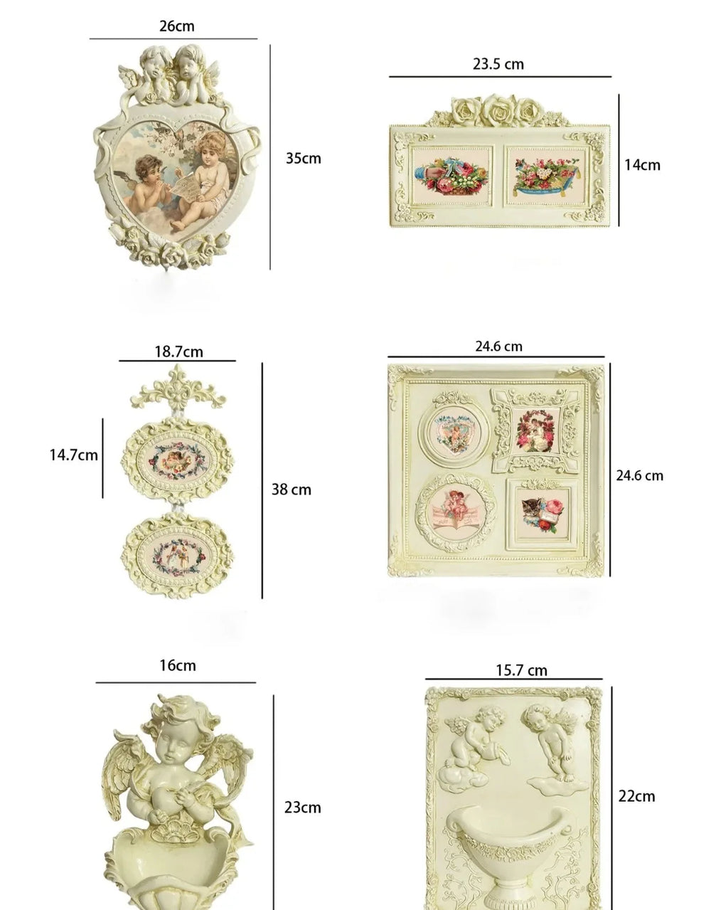 Vintage Fotorahmen aus Harz – Unregelmässiges Design