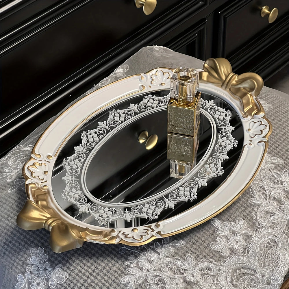 Vintage Hauchdünne Tablett – Europäisches Design – 41x28cm