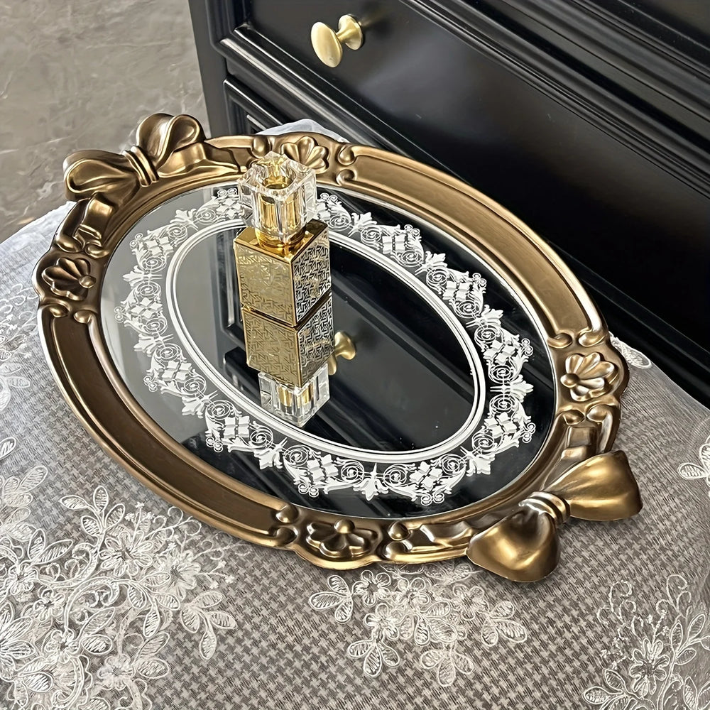 Vintage Hauchdünne Tablett – Europäisches Design – 41x28cm