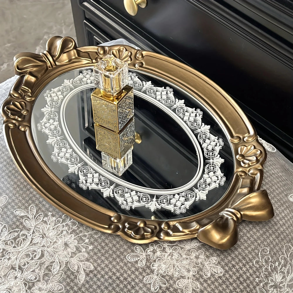 Vintage Hauchdünne Tablett – Europäisches Design – 41x28cm