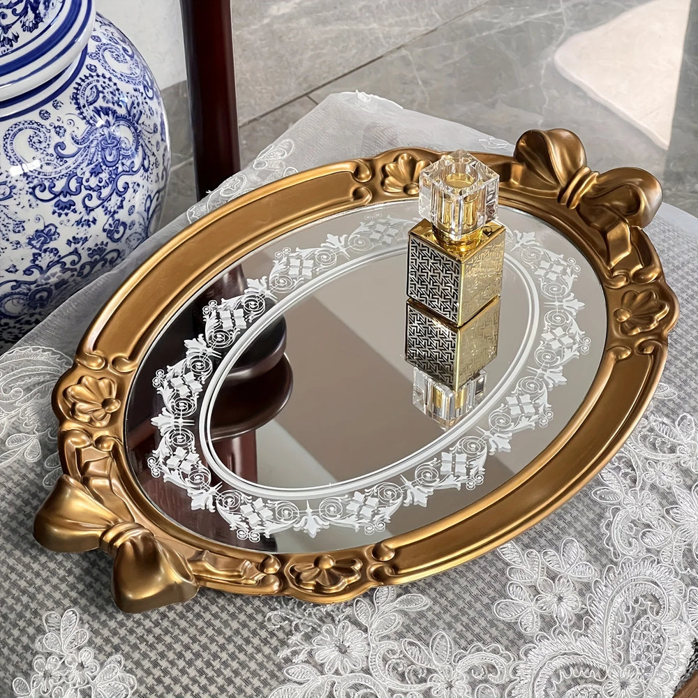 Vintage Hauchdünne Tablett – Europäisches Design – 41x28cm