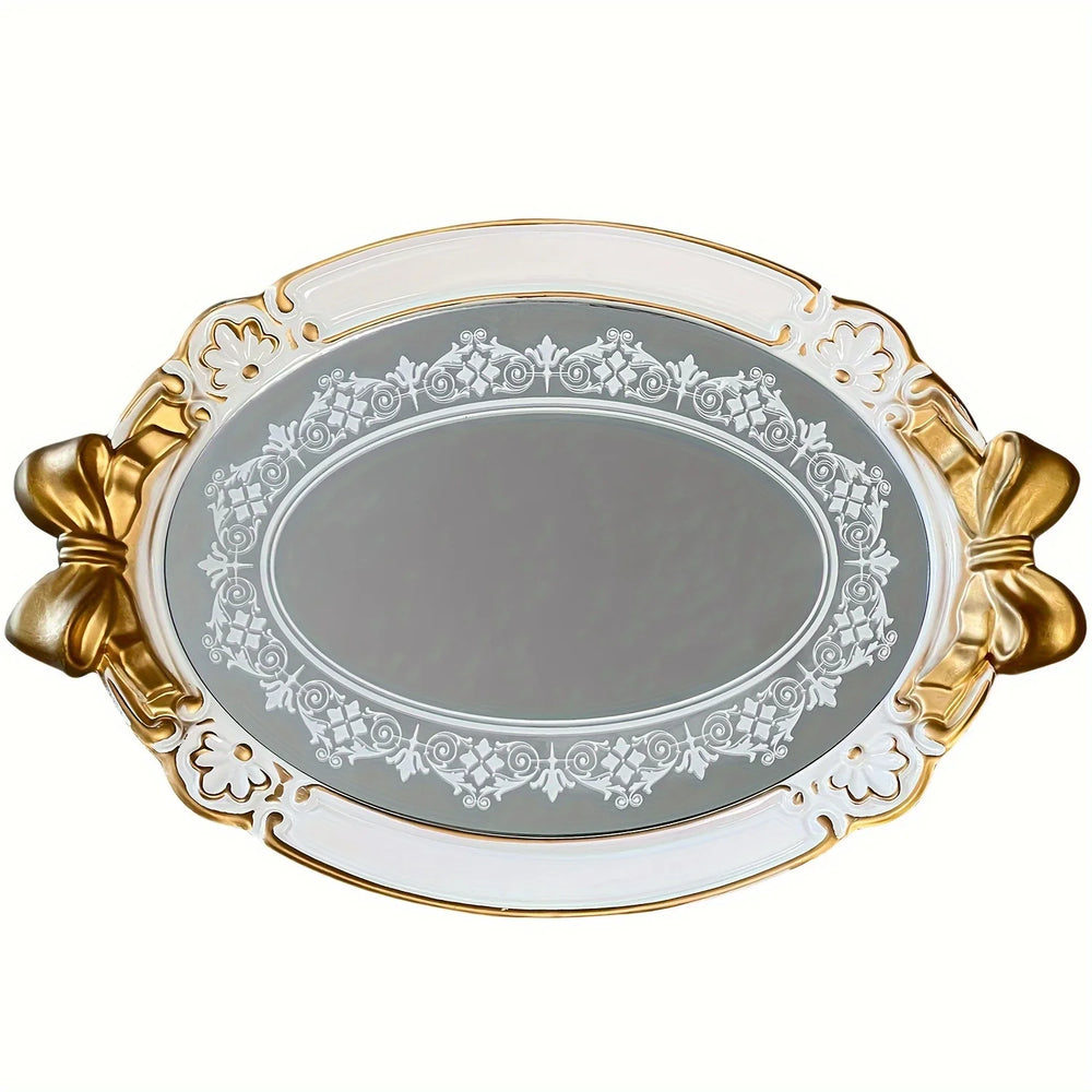 Vintage Hauchdünne Tablett – Europäisches Design – 41x28cm