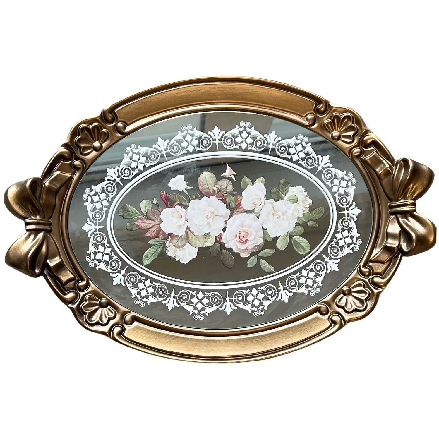 Vintage Hauchdünne Tablett – Europäisches Design – 41x28cm