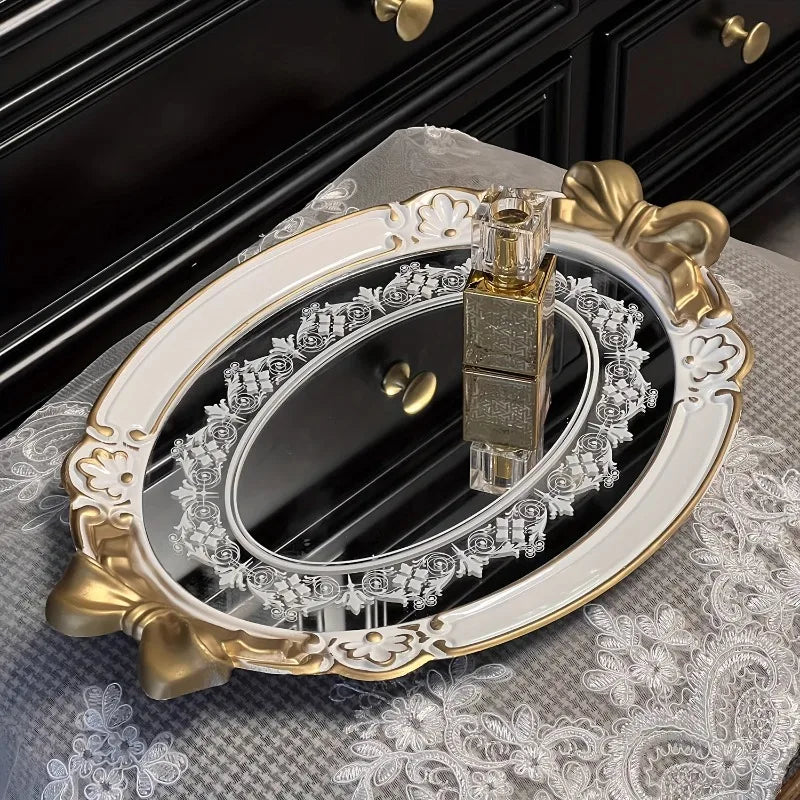 Vintage Hauchdünne Tablett – Europäisches Design – 41x28cm