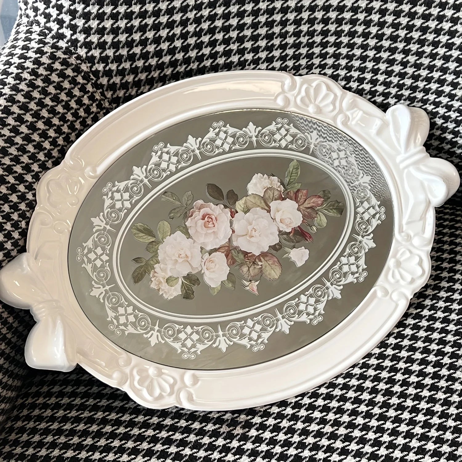 Vintage Hauchdünne Tablett – Europäisches Design – 41x28cm