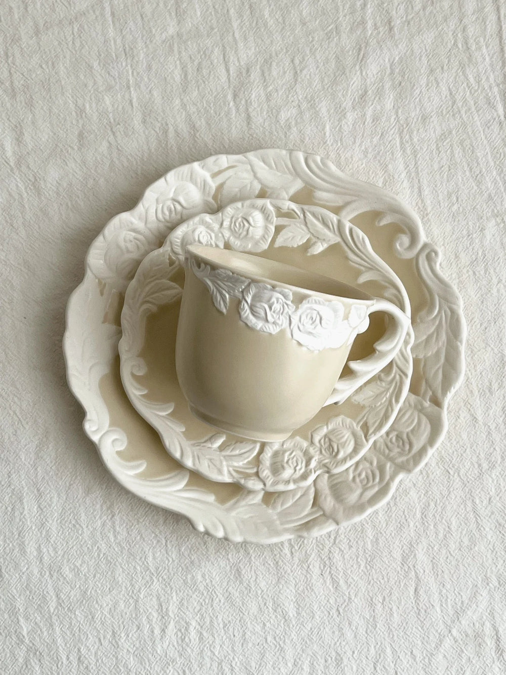 Vintage Kaffee Set – Porzellan – Mattes Rosendesign