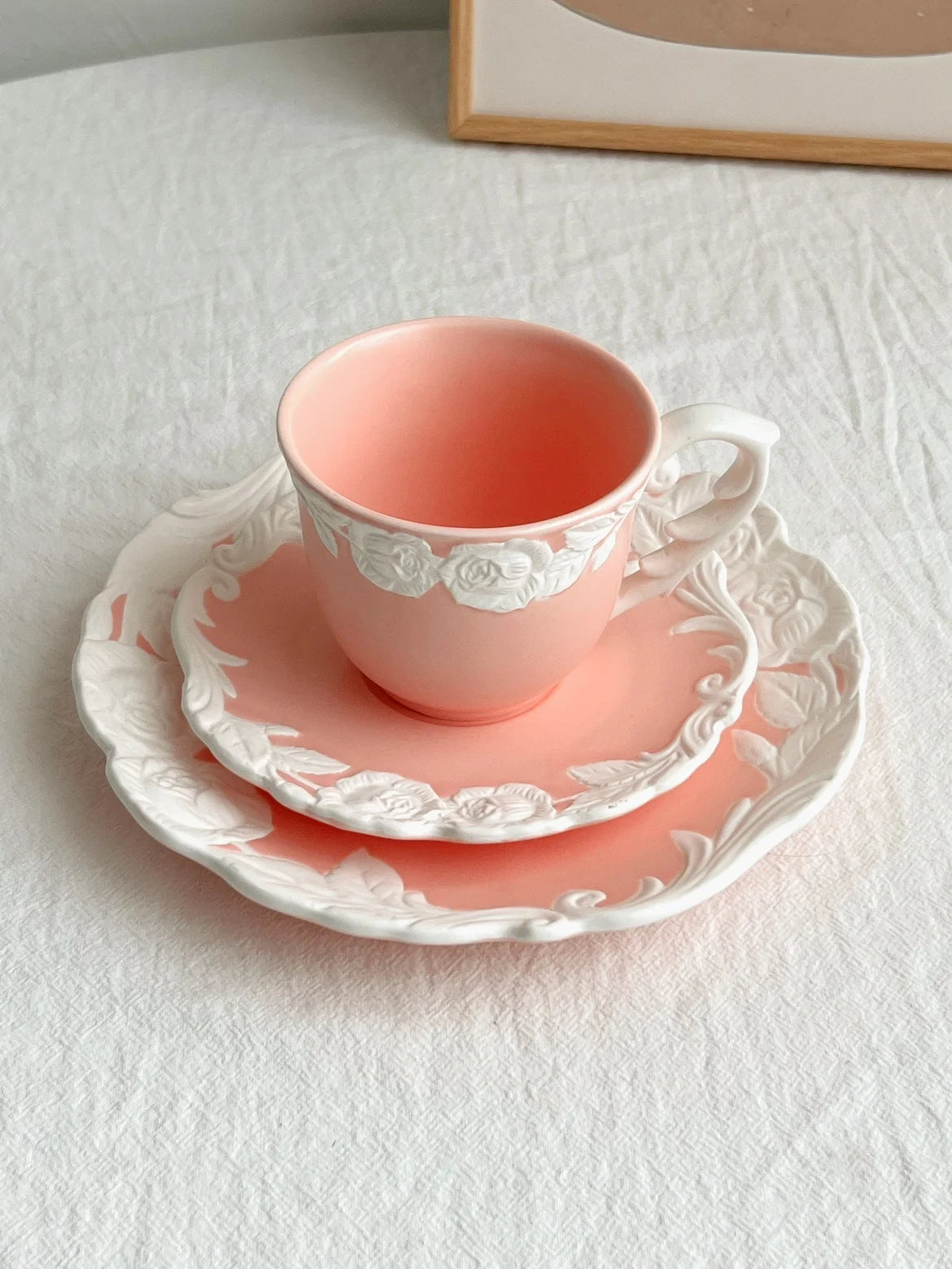 Vintage Kaffee Set – Porzellan – Mattes Rosendesign