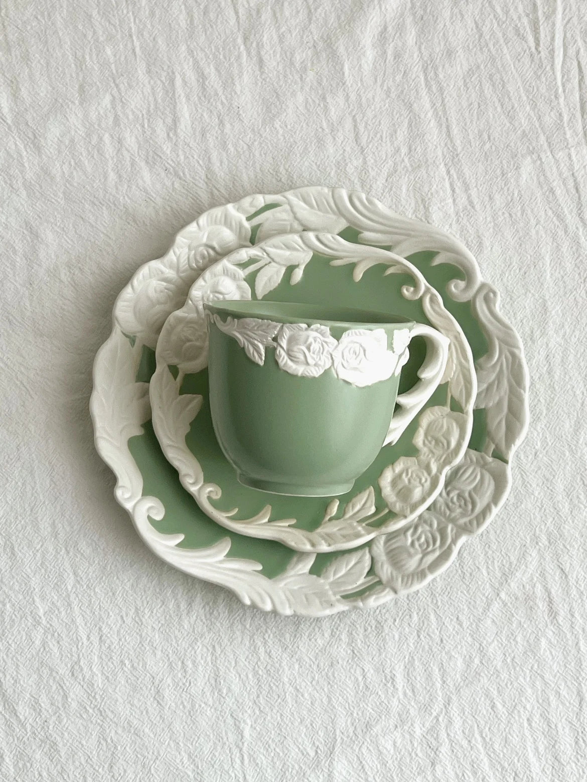 Vintage Kaffee Set – Porzellan – Mattes Rosendesign