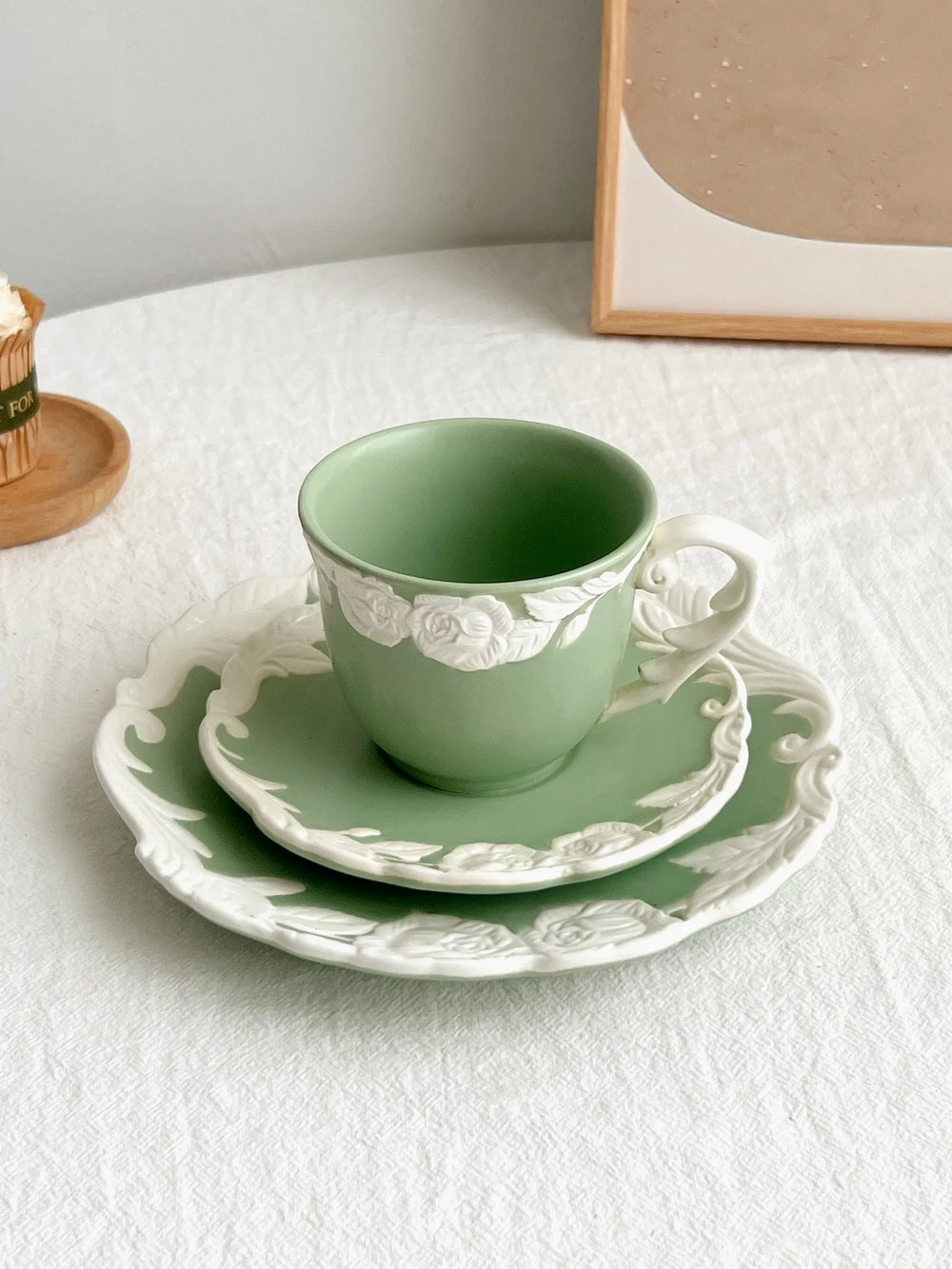 Vintage Kaffee Set – Porzellan – Mattes Rosendesign