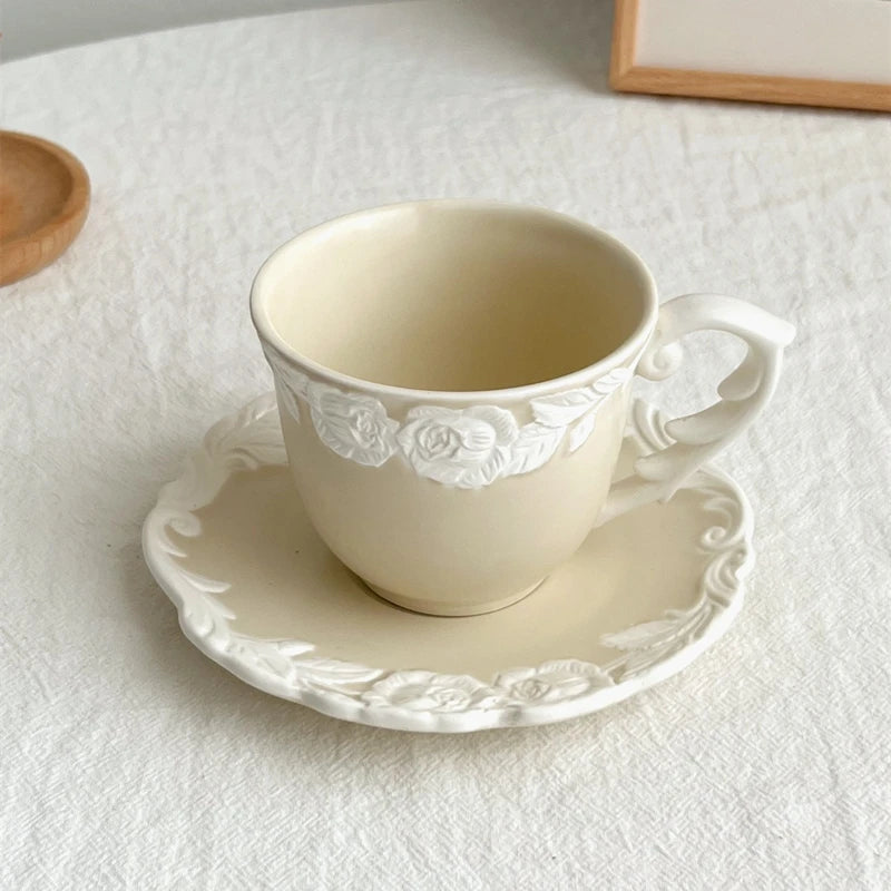 Vintage Kaffee Set – Porzellan – Mattes Rosendesign