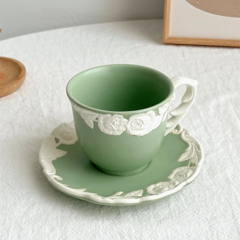 Vintage Kaffee Set – Porzellan – Mattes Rosendesign