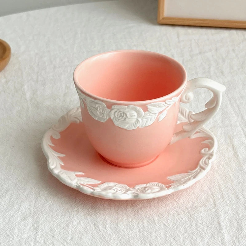 Vintage Kaffee Set – Porzellan – Mattes Rosendesign
