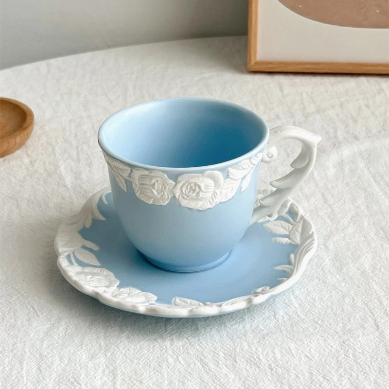 Vintage Kaffee Set – Porzellan – Mattes Rosendesign