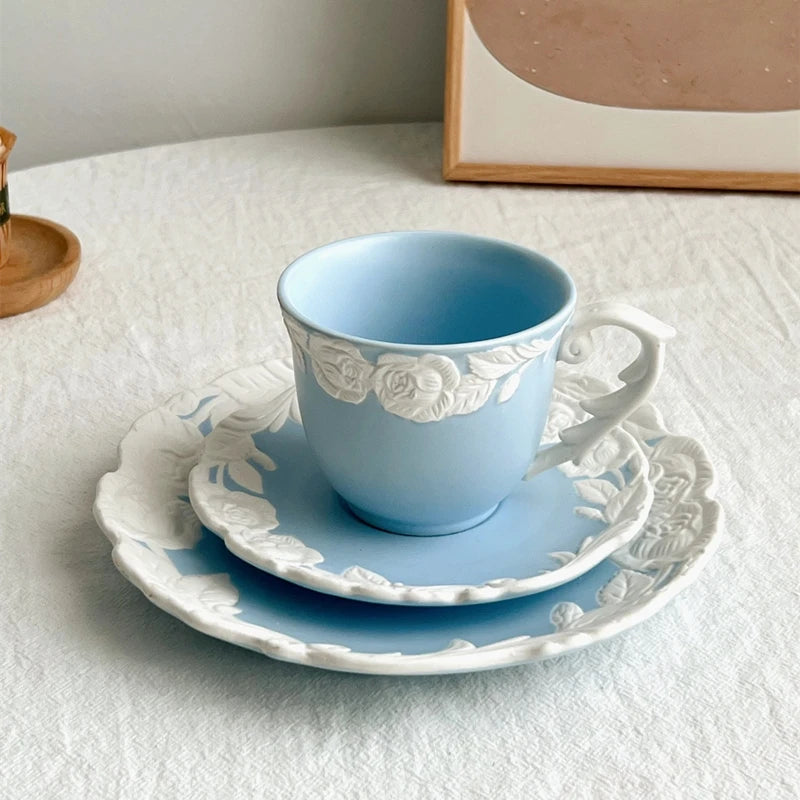 Vintage Kaffee Set – Porzellan – Mattes Rosendesign