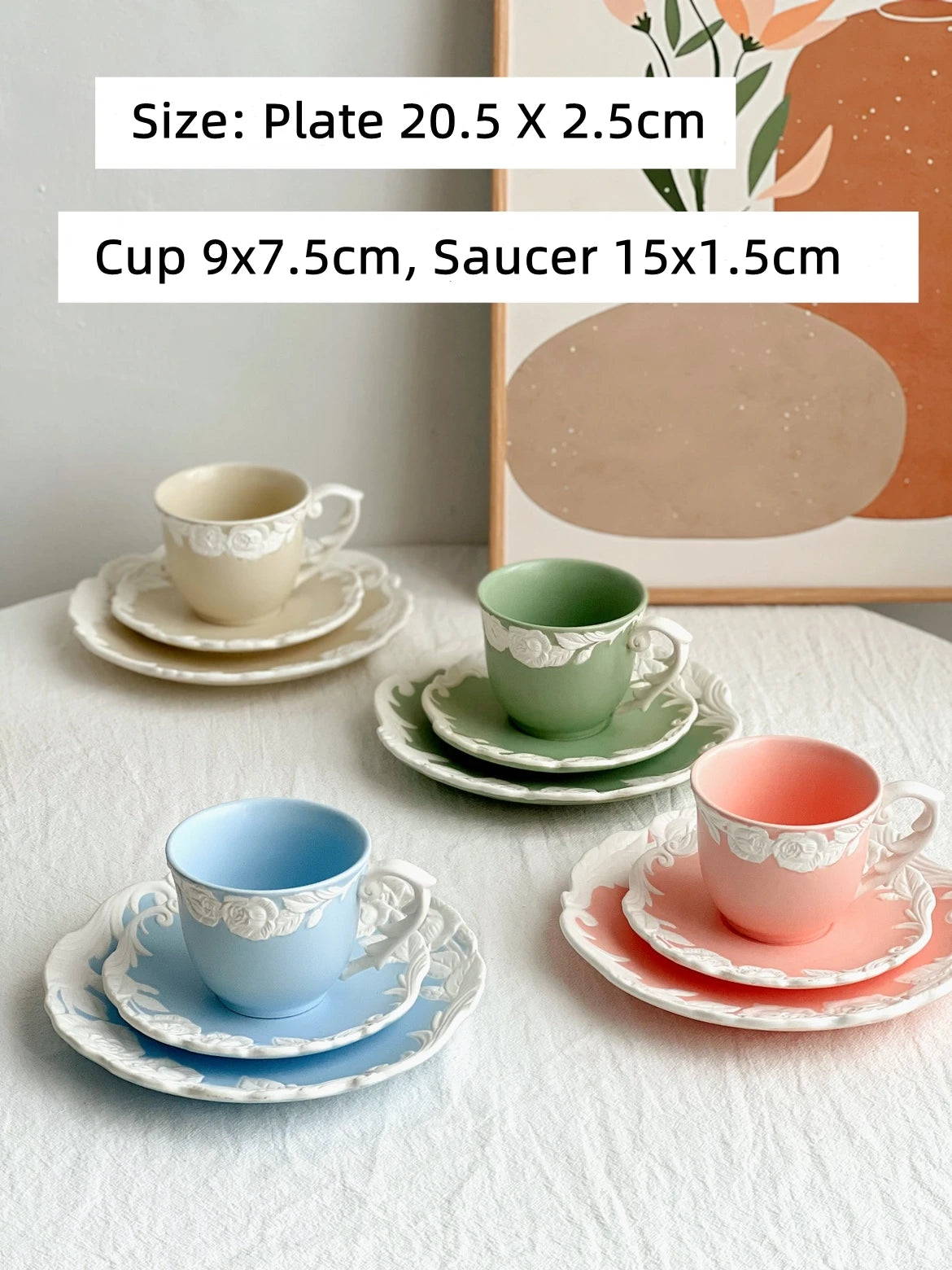Vintage Kaffee Set – Porzellan – Mattes Rosendesign