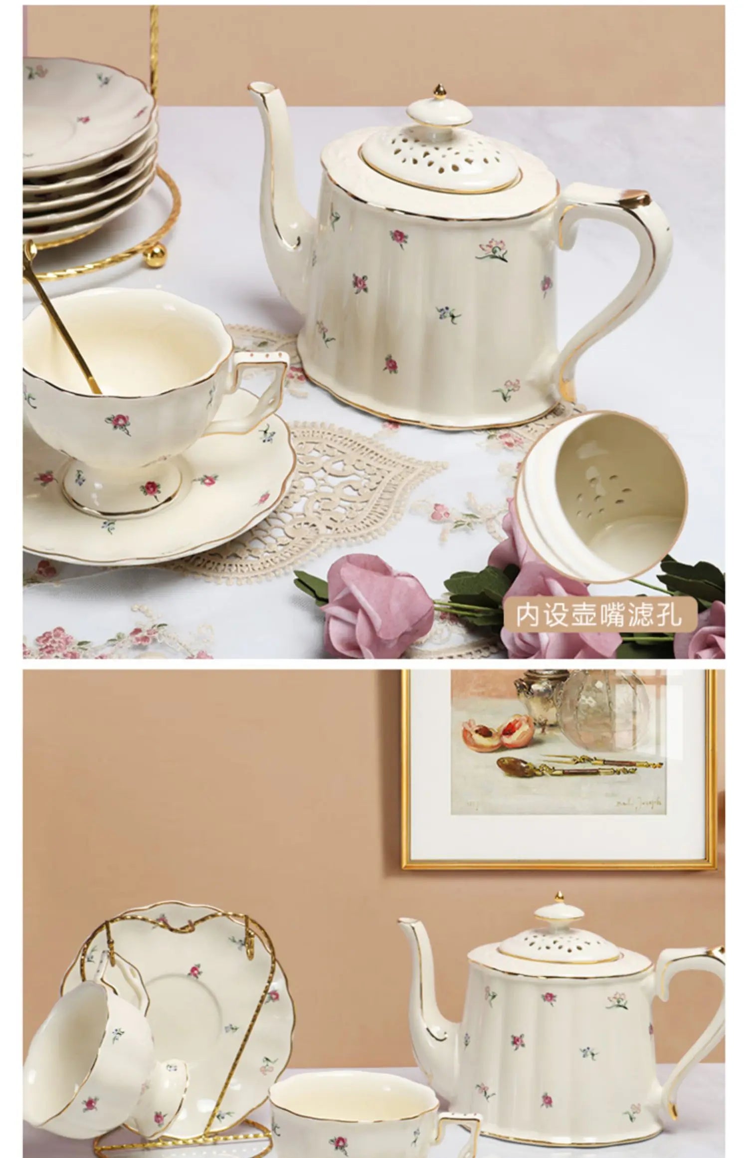 Vintage Kaffeeset – Feinporzellan – Nachmittagsgenuss