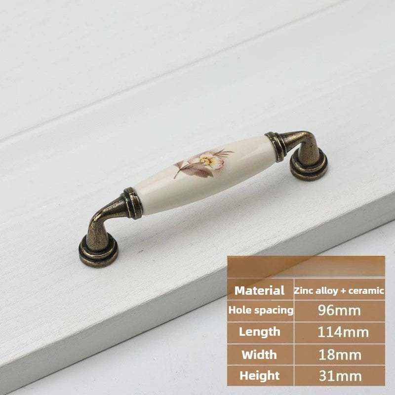 Vintage Keramik Möbelknopf – Ländlicher Stil